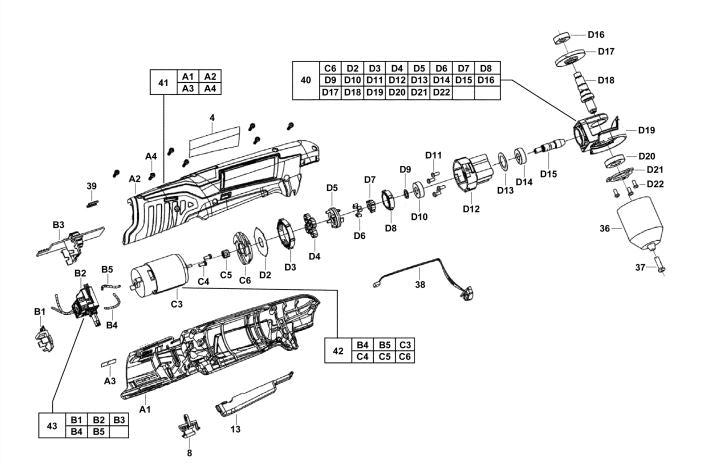 C12RAD RIGHT ANGLE DRILL