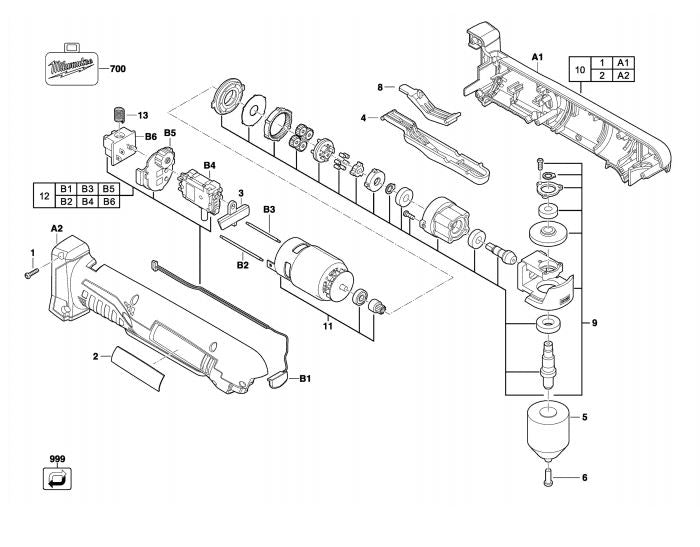 C18RAD RIGHT ANGLED DRILL