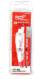 MILWAUKEE 48008021 AX DEMOLITION SAWZALL BLADE - PACK OF 25