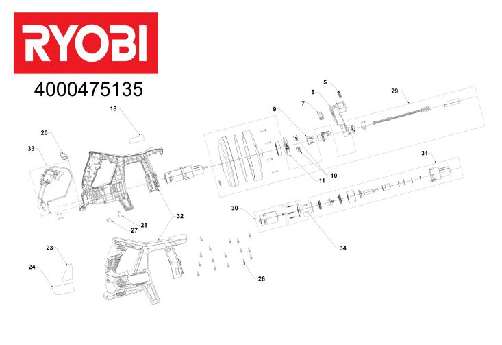 RYOBI R18DA CORDLESS DRAIN CLEANER/AUGER