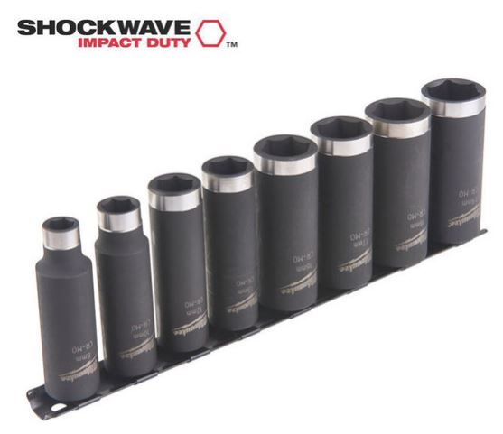 MILWAUKEE 4932478289 SHOCKWAVE IMPACT DUTY DEEP DRIVE 3/8" SOCKET SET  *** DISCONTINUED ***