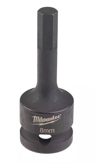 MILWAUKEE 4932478065 SHOCKWAVE 1/2" IMPACT BIT SOCKET - 8MM HEX