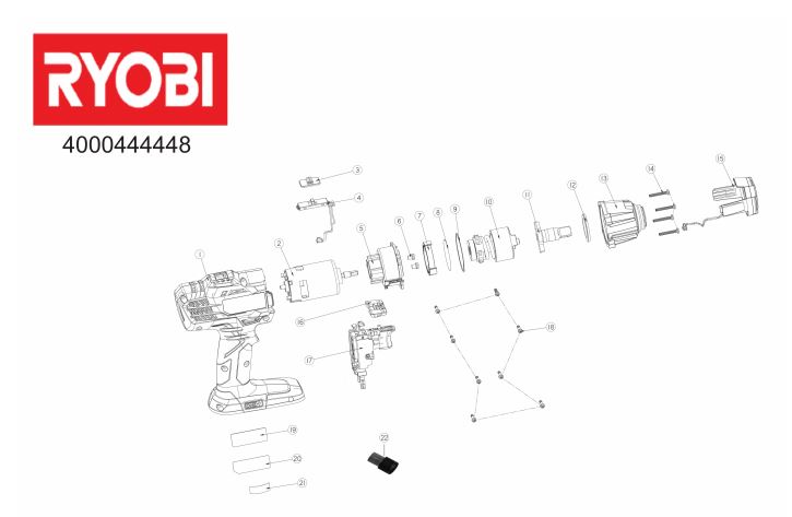 RYOBI R18IW3 IMPACT WRENCH