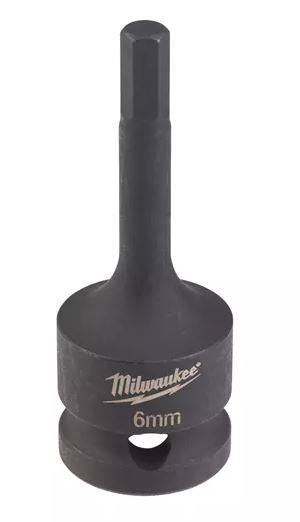 MILWAUKEE 4932478064 SHOCKWAVE 1/2" IMPACT BIT SOCKET - 6MM HEX