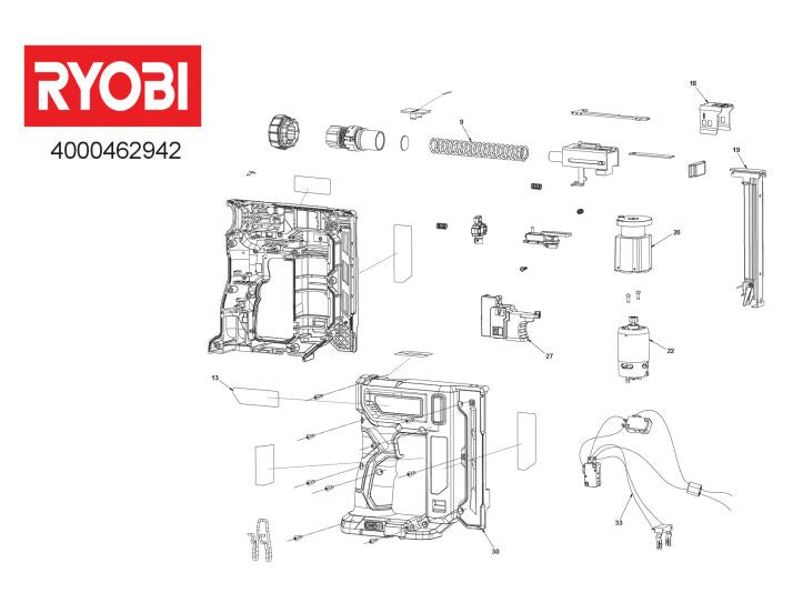 RYOBI R18ST50 CORDLESS T50 STAPLE GUN