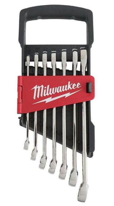 MILWAUKEE 4932464257 MAX BITE 7PC COMBINATION METRIC SPANNER SET