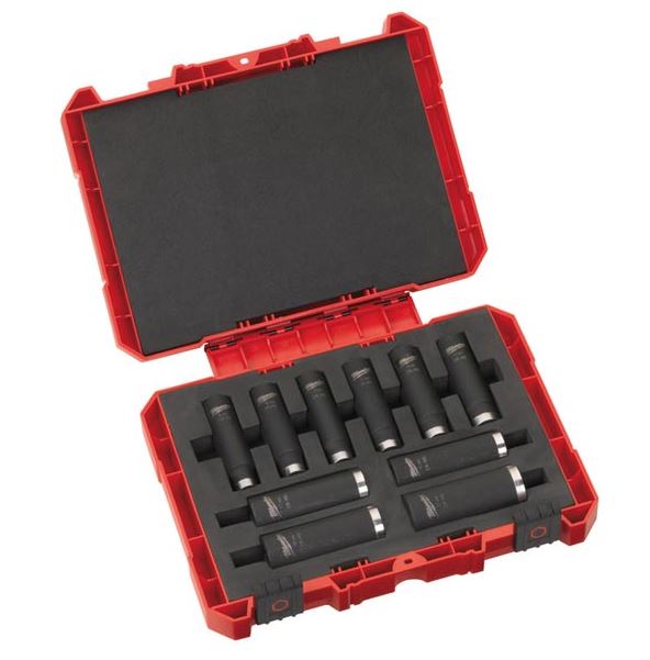 MILWAUKEE 4932352861 10PC SHOCKWAVE IMPACT DUTY 1/2" SOCKET SET