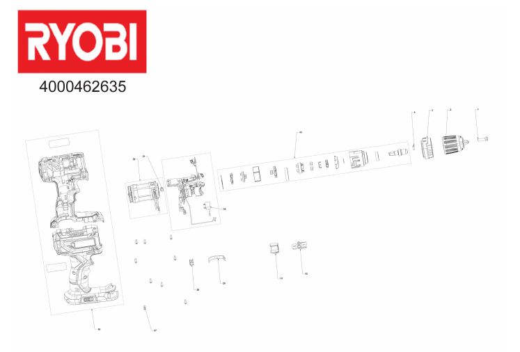 RYOBI R18DD5 BRUSHLESS DRILL DRIVER