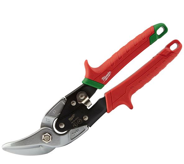 MILWAUKEE 48224522 OFFSET METAL AVIATION SNIPS RIGHT CUT