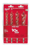 MILWAUKEE 48130400 4PC AUGER DRILL BIT SET