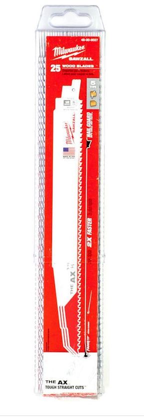 MILWAUKEE 48008027 AX DEMOLITION 300MM SAWZALL BLADE - PACK OF 25