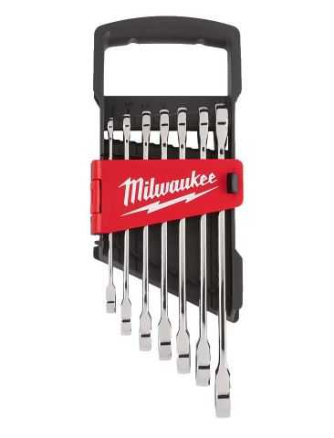 MILWAUKEE 4932464993 MAX BITE 7PC RATCHETING COMBINATION SPANNER SET