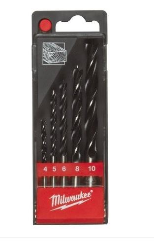 MILWAUKEE 4932352465  5PC BRAD POINT WOOD DRILL BIT SET