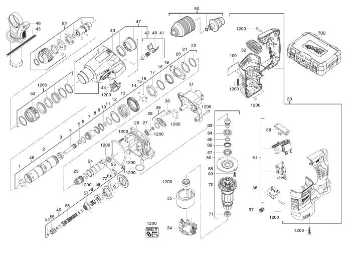 HD18HX SDS HAMMER DRILL