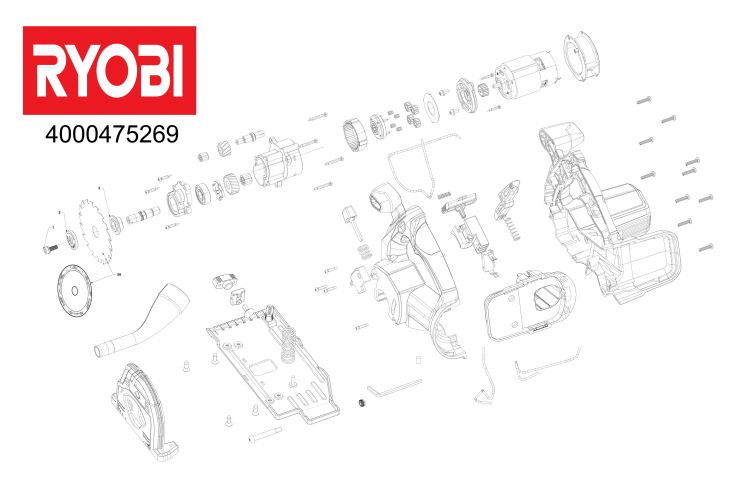 RYOBI R18MMS CORDLESS MULTI MATERIAL SAW