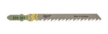 Load image into Gallery viewer, MILWAUKEE 4932373490 T101D 75MM X 4MM CLEAN &amp; SPLINTER FREE JIGSAW BLADES - 25 PCS