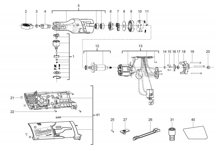 M12FIR14 FUEL RATCHET 1/4