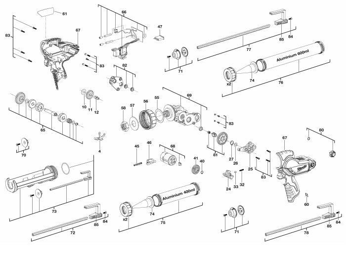 M12PCG 310C CAULK GUN