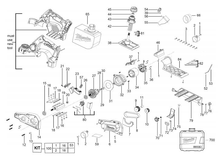 M18BP BRUSHED CORDLESS PLANER