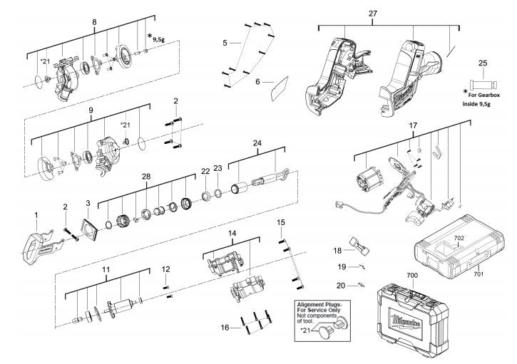 M12CHZ BATTERY RECIPROCATING SAW